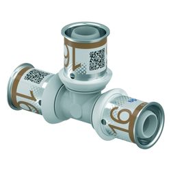Uponor S-Press Plus T-Stück, 16x16x16mm, PPSU... UPONOR-1039944 6414905228829 (Abb. 1)