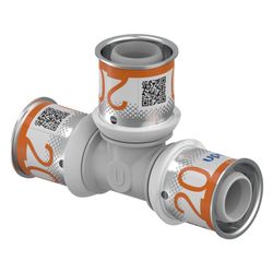 Uponor S-Press Plus T-Stück, 20x20x20mm, PPSU... UPONOR-1039945 6414905228836 (Abb. 1)