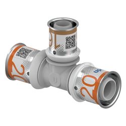 Uponor S-Press Plus T-Stück reduziert, 20x16x20mm, PPSU... UPONOR-1039950 6414905228881 (Abb. 1)