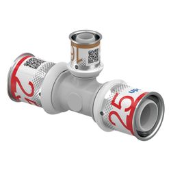 Uponor S-Press Plus T-Stück reduziert, 25x16x25mm, PPSU... UPONOR-1039955 6414905228935 (Abb. 1)