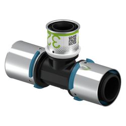 Uponor S-Press T-Stück reduziert, 40x32x40mm, PPSU... UPONOR-1039966 6414905229048 (Abb. 1)