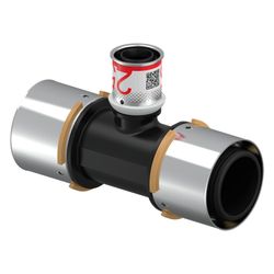 Uponor S-Press T-Stück reduziert, 50x25x50mm, PPSU... UPONOR-1039968 6414905229062 (Abb. 1)