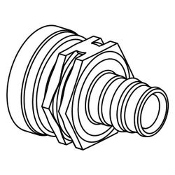 Uponor Q und E, Übergang Innengewinde PPSU, 16mm x Rp 1/2" FT... UPONOR-1042329 6414907054105 (Abb. 1)