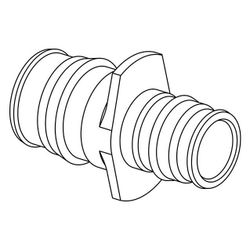 Uponor Q und E Reduzierkupplung, 50x40mm, PPSU... UPONOR-1042867 6414907056031 (Abb. 1)