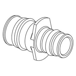 Uponor Q und E Reduzierkupplung, 63x50mm, PPSU... UPONOR-1042877 6414907056055 (Abb. 1)