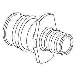 Uponor Q und E Reduzierkupplung, 50x32mm, PPSU... UPONOR-1042879 6414907056024 (Abb. 1)