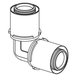 Uponor S-Press Verbund-Winkel, 40x40mm, PPSU... UPONOR-1046386 4021598112605 (Abb. 1)