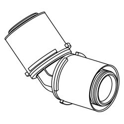 Uponor S-Press Verbund-Winkel 45 Grad, 40x40mm, PPSU... UPONOR-1046388 4021598112629 (Abb. 1)