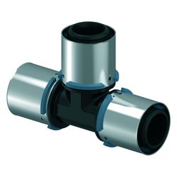 Uponor S-Press Verbund-T-Stück, 40x40x40mm, PPSU... UPONOR-1046390 4021598112643 (Abb. 1)