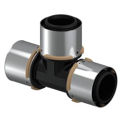 Uponor S-Press Verbund-T-Stück, 50x50x50mm, PPSU... UPONOR-1046391 4021598112650 (Abb. 1)