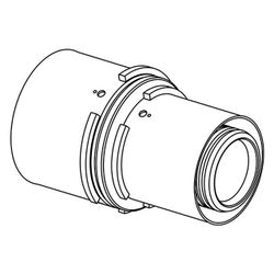 Uponor S-Press Verbund-Kupplung reduziert, 50x40mm, PPSU... UPONOR-1046406 4021598112803 (Abb. 1)