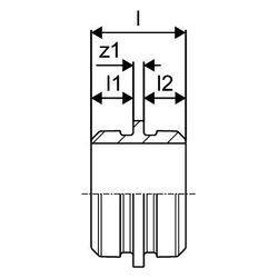 Uponor RS Distanzadapter, RS3 x RS3, 5mm, 1046751... UPONOR-1046751 4021598113084 (Abb. 1)