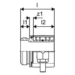 Uponor Wipex RS Adapter PN 6, DR 63x5,8mm RS 2, 1047013... UPONOR-1047013 4021598114791 (Abb. 1)