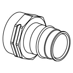 Uponor Q&E Übergangsmuffe PL 32-G1"FT... UPONOR-1047866 4021598117402 (Abb. 1)