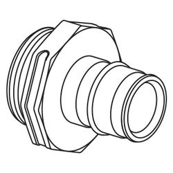 Uponor Q&E Übergangsnippel PL W 32-G1"MT... UPONOR-1008730 7331541174503 (Abb. 1)