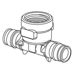 Uponor Q&E T-Stück mit Innengewinde PL 20-Rp1/2"FT-20... UPONOR-1047886 4021598115637 (Abb. 1)