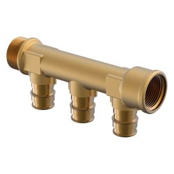 Uponor Q und E Verteiler IG/AG PL, G 3/4" MT/FT, 3x20mm, c/c 40mm... UPONOR-1047925 4021598118003 (Abb. 1)