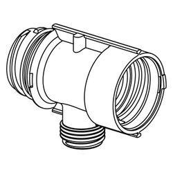 Uponor Aqua Plus Verteilersegment PPM, 1" , 1xG 1/2" MT, c/c50mm... UPONOR-1047997 6414905200979 (Abb. 1)