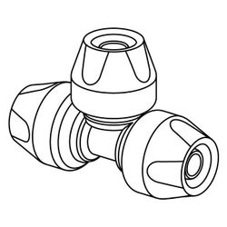 Uponor RTM T-Stück PPSU 25-25-25... UPONOR-1048552 4021598116207 (Abb. 1)