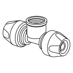 Uponor RTM T-Stück mit Innengewinde 20-Rp1/2"FT-20... UPONOR-1048588 4021598116566 (Abb. 1)