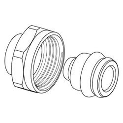 Uponor Uni-X Verschraubung MLC, 16x3/4" FT Eurokonus... UPONOR-1058090 4021598119673 (Abb. 1)