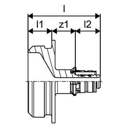 Uponor RS Adapter S-Press, 16mm x RS2, 1059397... UPONOR-1059397 4021598121690 (Abb. 1)
