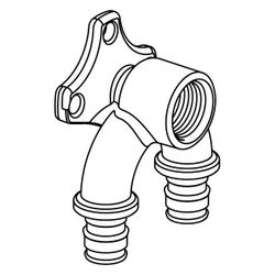 Uponor Q und E, Smart Aqua U-Wandscheibe, 16mm x Rp 1/2" FT-16... UPONOR-1059820 4021598122666 (Abb. 1)