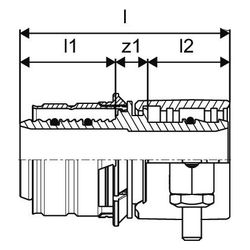Uponor Wipex-MLC Presskupplung S-Press PN 6, 32x2,9-32x3,0mm... UPONOR-1060058 4021598121669 (Abb. 1)