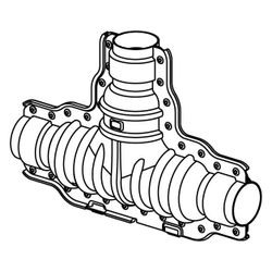 Uponor Ecoflex T-Isoliersatz, 140/90/68mm, 1060986... UPONOR-1060986 6414905202690 (Abb. 1)