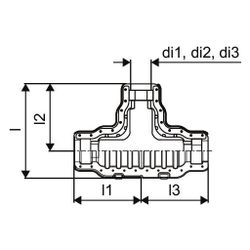 Uponor Ecoflex Supra Plus T-Set, 200/175/140mm, 1061642... UPONOR-1061642 6414905202850 (Abb. 1)