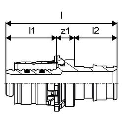 Uponor Q&E Übergang DR S-Press 20-20... UPONOR-1062846 4021598128750 (Abb. 1)
