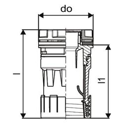 Uponor Aqua Plus Leckanzeige Verteilerschrank M7, 25/20mm... UPONOR-1063462 4021598123816 (Abb. 1)