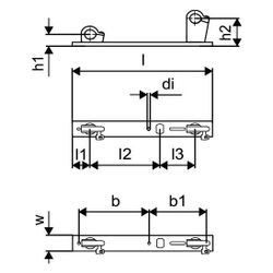 Uponor Aqua Plus Verteiler-Wandhalterung M7, 3/4" , 1063469... UPONOR-1063469 4021598124790 (Abb. 1)