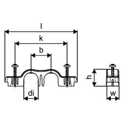 Uponor Teck Klemme doppelt, 25mm, 1063473... UPONOR-1063473 4021598128491 (Abb. 1)