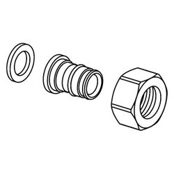 Uponor Q und E Verschraubung flachdichtend PL, 20mm x G 3/4", SN... UPONOR-1023016 7331541032971 (Abb. 1)