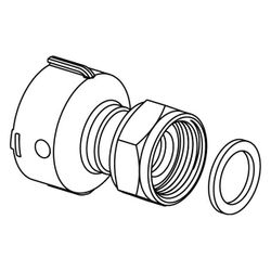 Uponor Aqua Plus FT-Übergang IG SN PPM, 1" FT x 3/4" SN... UPONOR-1063811 6414905203345 (Abb. 1)