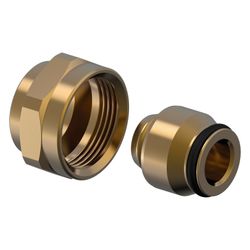 Uponor Vario Klemmringverschraubung PEX, 20x1,9/2,0 x G 3/4" FT Eurokonus... UPONOR-1065290 4021598128002 (Abb. 1)