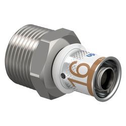 Uponor S-Press Plus Übergangsnippel, 16mm x R 3/4" MT... UPONOR-1070503 6414905218233 (Abb. 1)