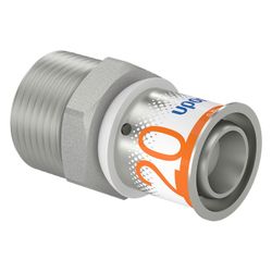 Uponor S-Press Plus Übergangsnippel, 20mm x R 3/4" MT... UPONOR-1070505 6414905218257 (Abb. 1)