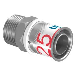 Uponor S-Press Plus Übergangsnippel, 25mm x R 3/4" MT... UPONOR-1070507 6414905218271 (Abb. 1)