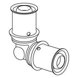 Uponor S-Press Plus Winkel 16x16mm, 1070523... UPONOR-1070523 6414905218431 (Abb. 1)