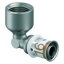 Uponor S-Press Plus Winkelmuffe 16mm x Rp 1/2" FT... UPONOR-1070539 6414905218592 (Abb. 1)