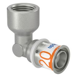 Uponor S-Press Plus Winkelmuffe 20mm x Rp 1/2" FT... UPONOR-1070540 6414905218608 (Abb. 1)
