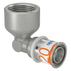 Uponor S-Press Plus Winkelmuffe 20mm x Rp 3/4" FT... UPONOR-1070541 6414905218615 (Abb. 1)