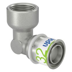 Uponor S-Press Plus Winkelmuffe 32mm x Rp 1" FT... UPONOR-1070544 6414905218646 (Abb. 1)