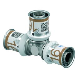 Uponor S-Press Plus T-Stück 16x16x16mm, 1070560... UPONOR-1070560 6414905218806 (Abb. 1)