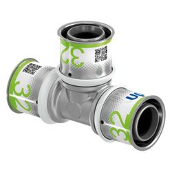 Uponor S-Press Plus T-Stück 32x32x32mm, 1070563... UPONOR-1070563 6414905218837 (Abb. 1)