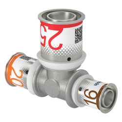 Uponor S-Press Plus T-Stück reduziert 20x25x16mm... UPONOR-1070570 6414905218905 (Abb. 1)