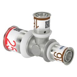Uponor S-Press Plus T-Stück reduziert 25x16x16mm... UPONOR-1070572 6414905218929 (Abb. 1)