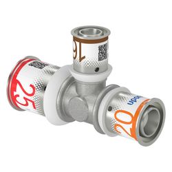 Uponor S-Press Plus T-Stück reduziert 25x16x20mm... UPONOR-1070573 6414905218936 (Abb. 1)